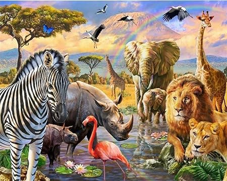 rompecabezas de animales salvajes para adultos