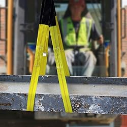 Lift Sling Straps, JCHL 6.5'X2 Heavy Duty Flat Eye