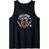 Stranger Things 4 Hellfire Club Skull &amp; Weapons Tank Top
