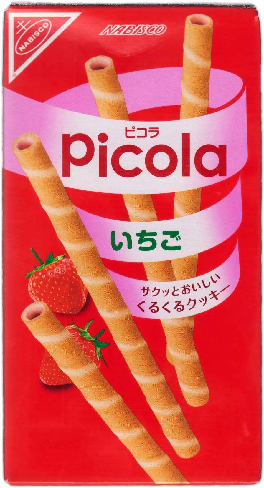 Picola Stawberry Flavor Crepe Biscuit Stick Snack (Japanese Import) [B517][RO-ICSH]