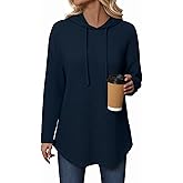 Oakgarden Oversized Hoodies for Women Waffle Knit Casual Long Sleeve Drawstring Pullover Sweatshirt Loose Fit Hooded Tops
