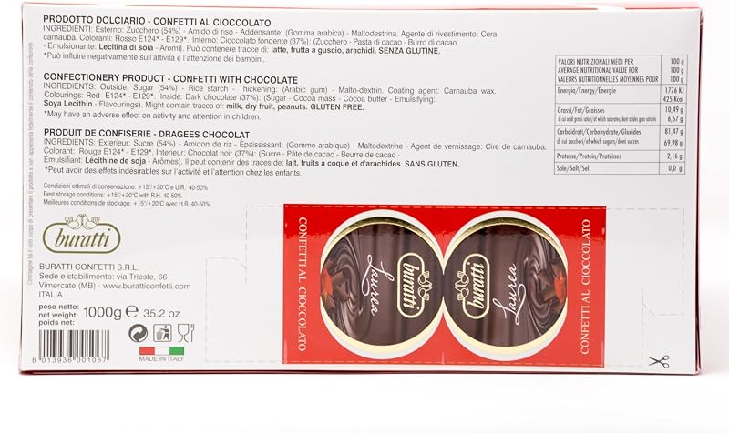 Chocolates Azucarados Rojos 1000 g