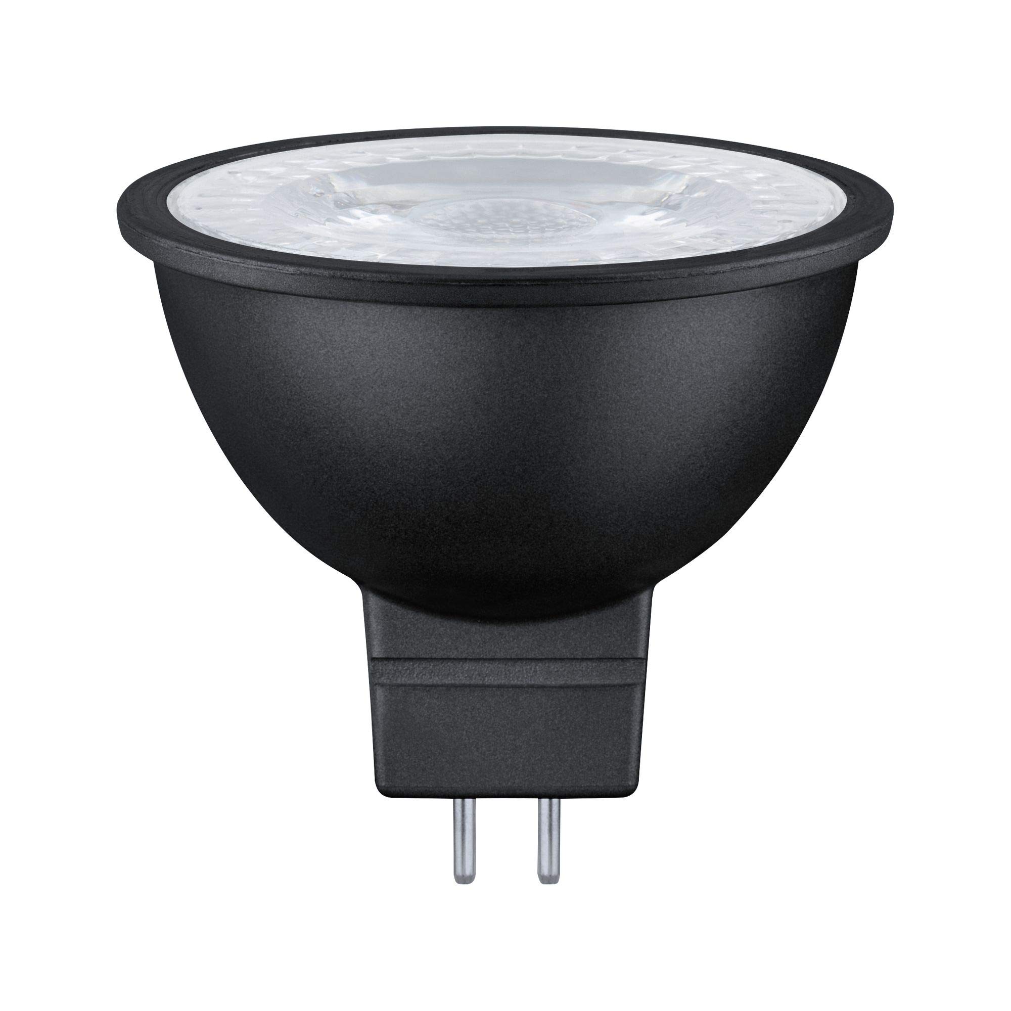 Paulmann 28757 LED lamp RAL9004 445lm 36° 6.5 watts dimmable Lighting Black matt Bulbs 2700 K GU5.3