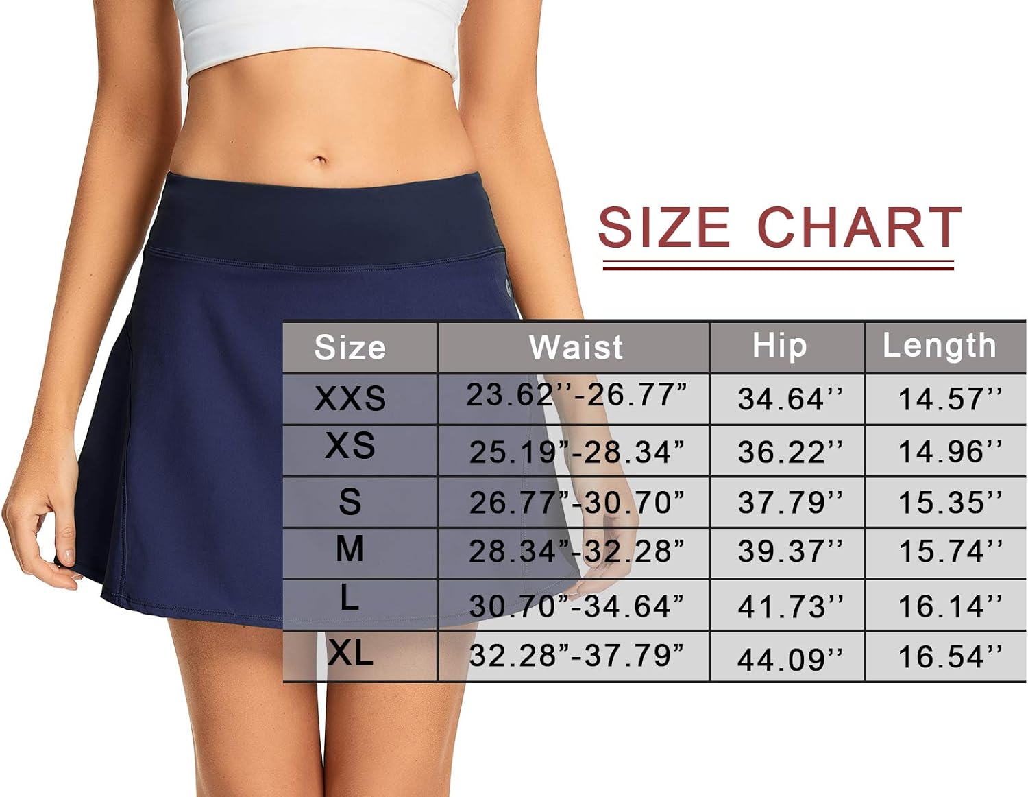 Tennis Skirts for Women Pleated Golf Skort with Pockets Workout Athletic Skirt with Shorts: Clothing