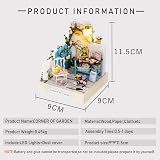 Cuteroom DIY Wooden DollHouse Kit with Furniture Corner of Garden view 2