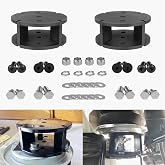 52420 2&rdquo; Air Spring Spacers Air Bag Lift Spacers for Lifted Trucks | 2" Straight Lift Spacer, 2 Steel Spacers, Fit Most Air Spring Lift Kits, For Bellows-Style Air Springs, Mounting Hardware