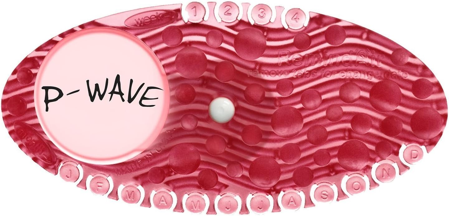 Rawlins P Wave Curve Stick On Air Freshener: Spiced Apple (Pack of 10)
