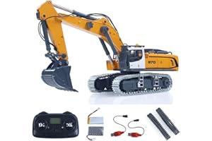TOUCAN RC HOBBY 1/50 RC Excavator K970 Engineering Vehicle Remote Control Electric Lifting Digger Bucket Tracks Light Sound R