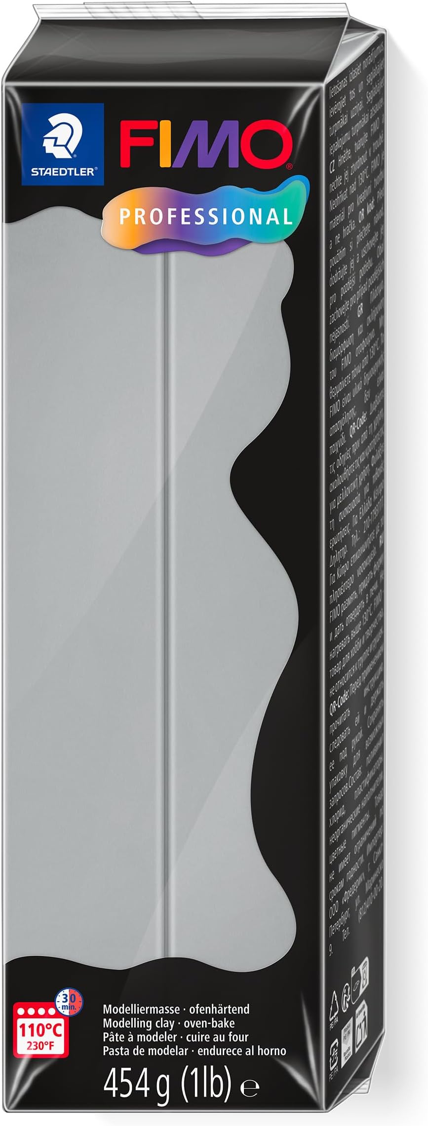 Staedtler FIMO Professional Dolphin Grey 8041-80 Polymer Clay 454 g Block