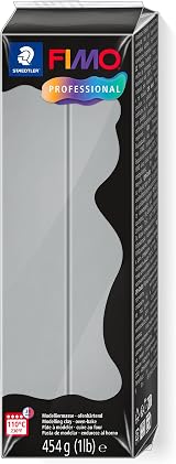 Staedtler FIMO Professional Dolphin Grey 8041-80 Polymer Clay 454 g Block