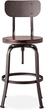 dakota backed adjustable barstool