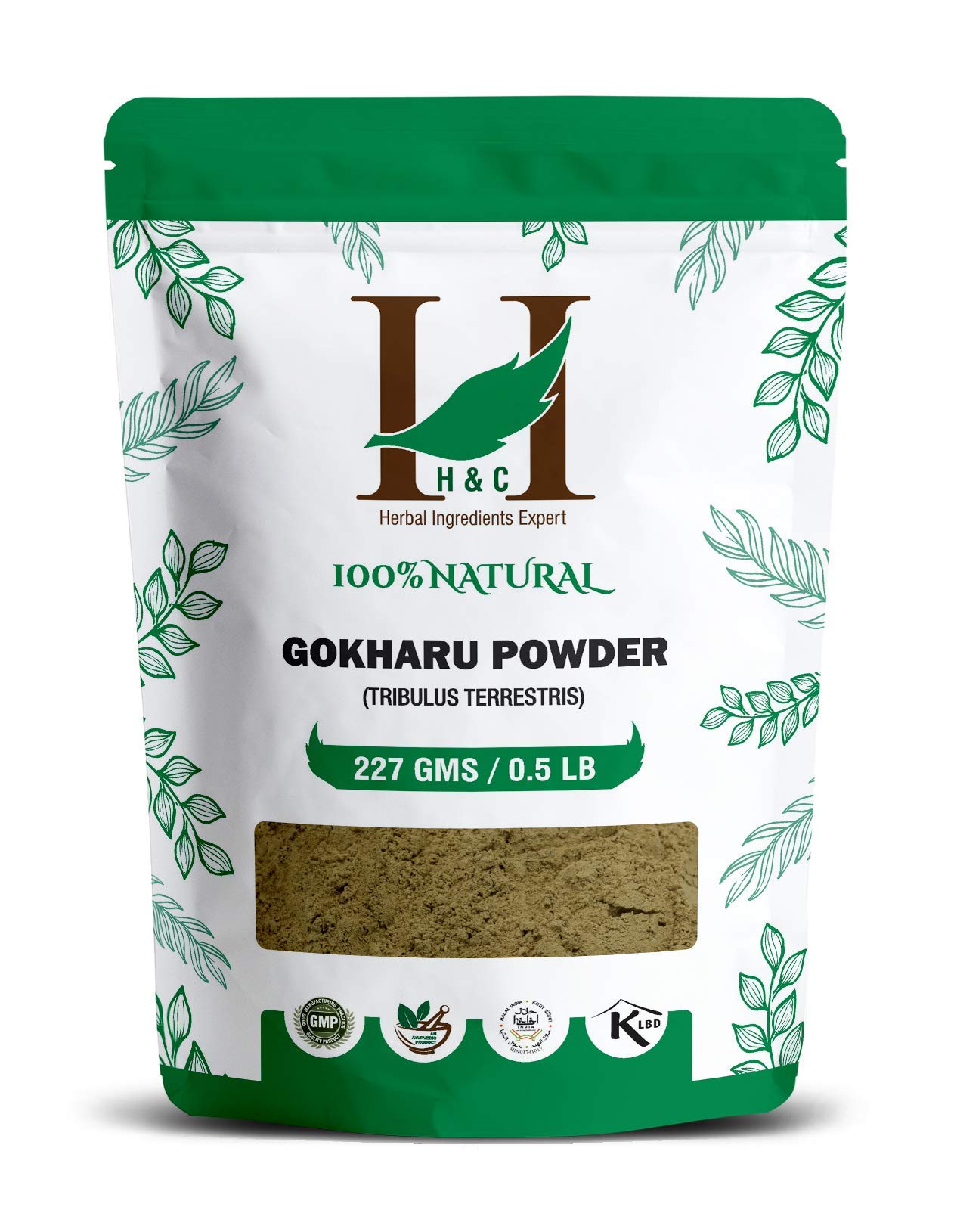 H&C Gokharu Powder - 227 Grams | Promotes Overall Health
