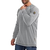 WORKWEYA FR Shirts for Men 5.5OZ Light Weight Welding Flame Resistant Shirts NFPA2112 CAT2