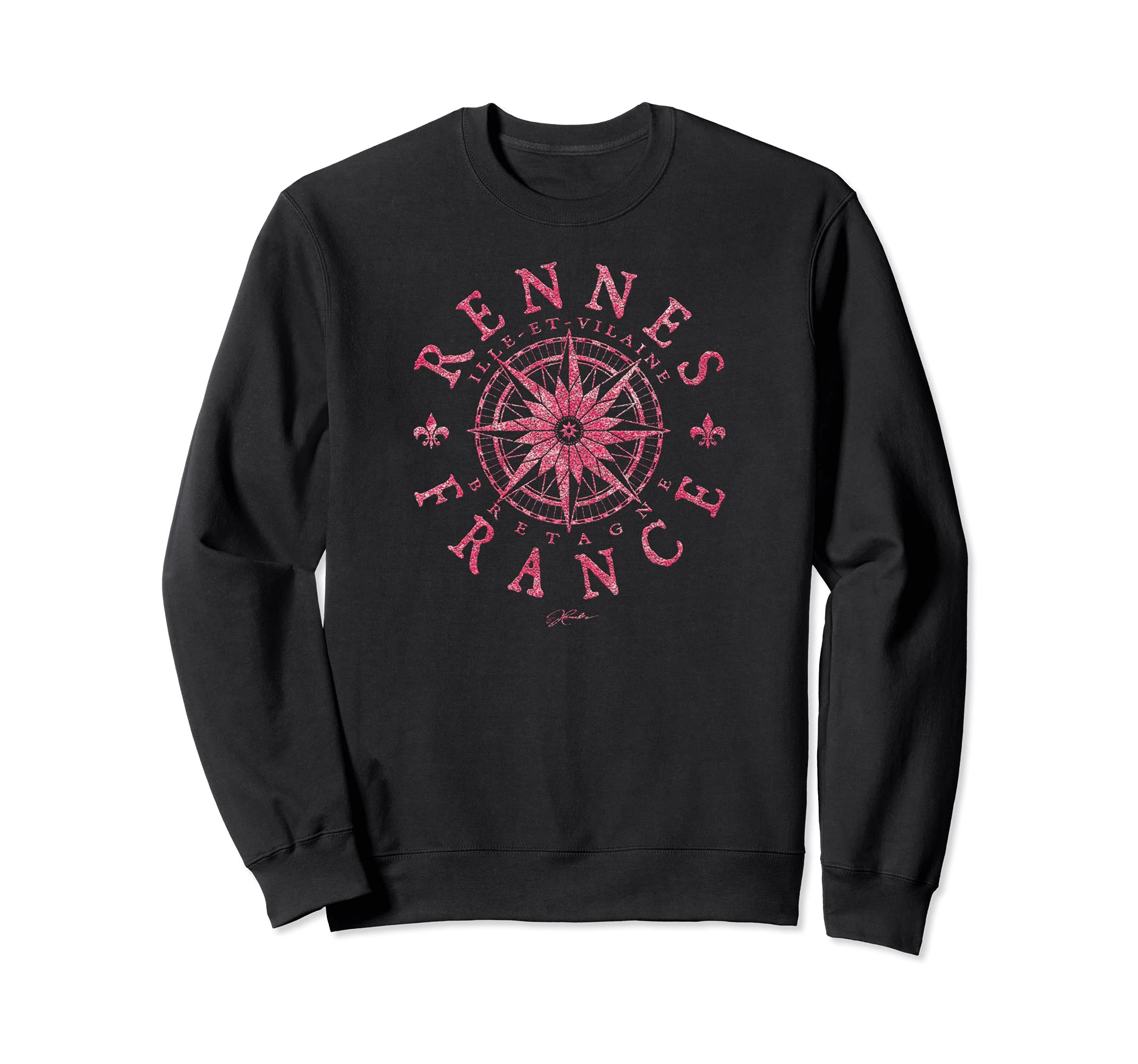 JCombs: Rennes, Brittany, France, Compass Rose Sweatshirt