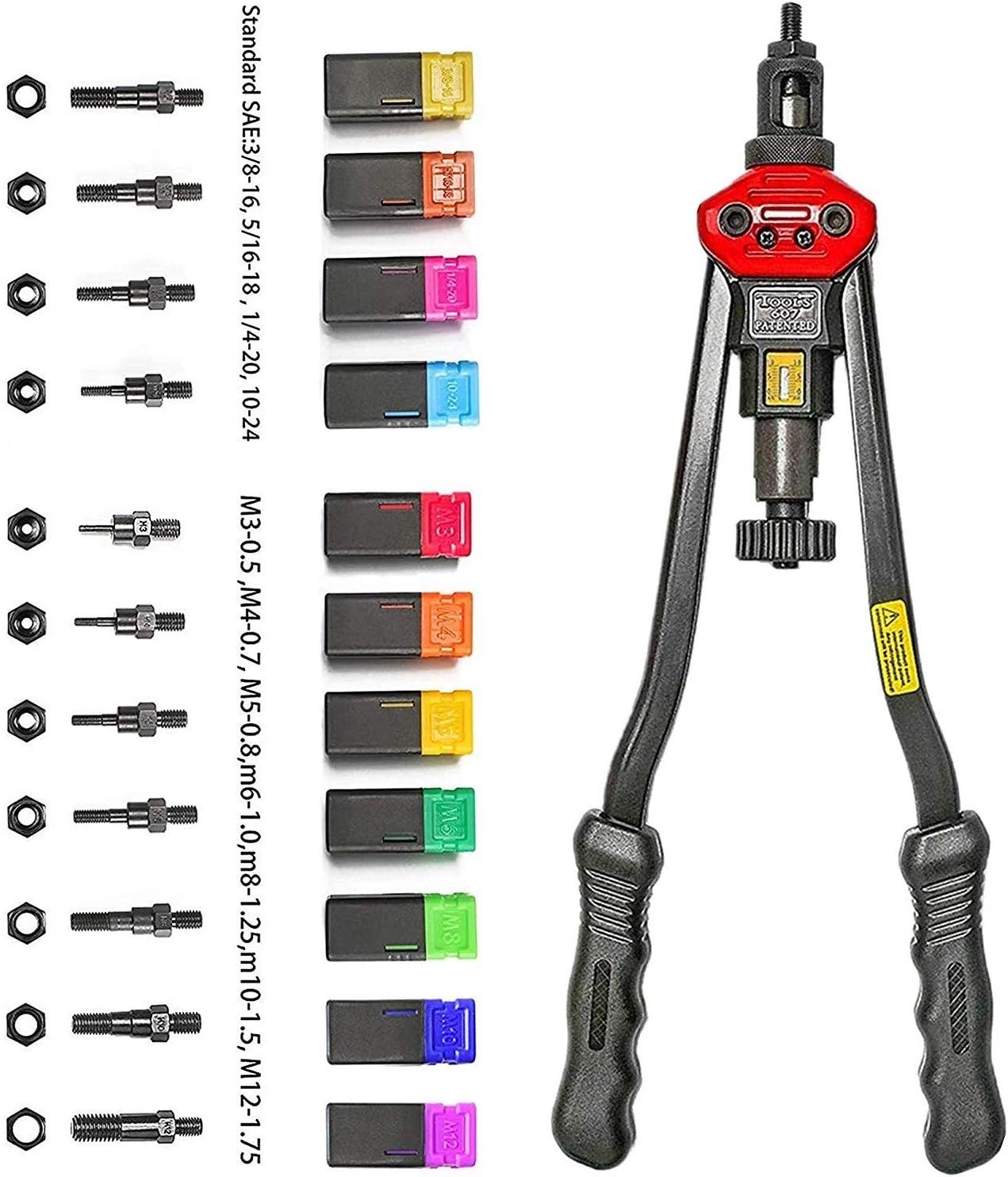 Wholesale Cheap Phinic 16 Inch Professional Hand Rod Rivet Tool Setter Kit With 11metric Sae Mandrels Labor Saving Design New Branded Www Margotcosasdelavida Com