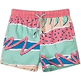 SURF CUZ Boys Swim Trunks Toddler Swim Shorts UPF 50+ Bathing Suit for Boy Swimsuit Quick Dry Mesh Beach Boardshorts Swimwear