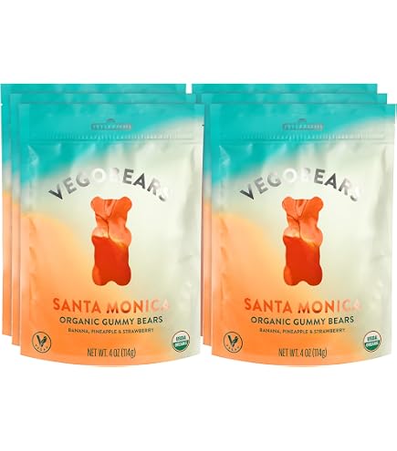 Amazon.com : Candy People VegoBears Santa Monica Vegan Gummy Bears
