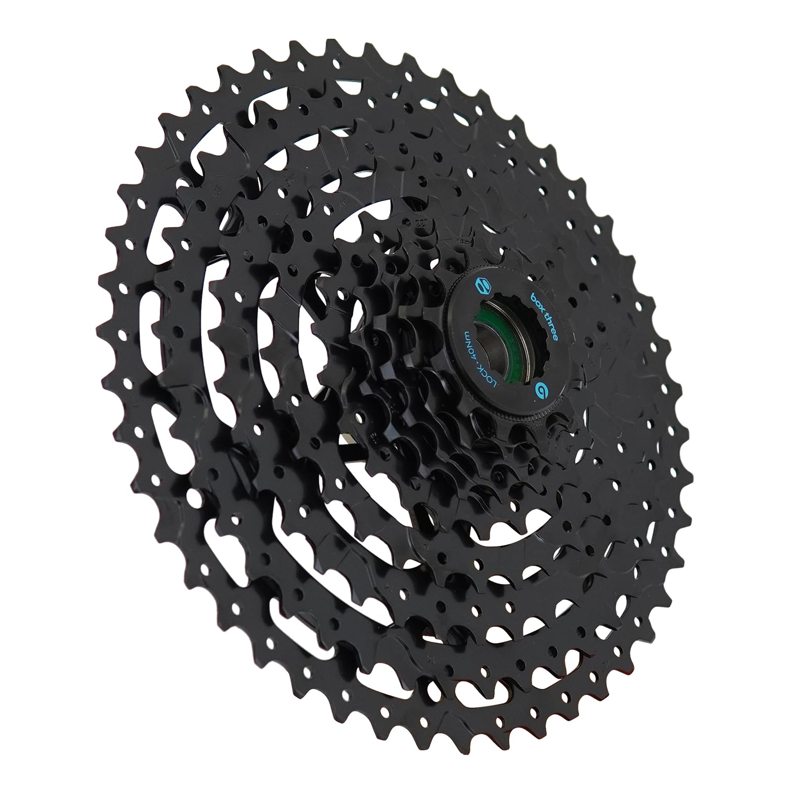 Photo 1 of Box Three Prime 9 Bike Cassette 11-46T Fits Standard HG Hubs 9/10/11 Speed Cassette for Mountain Bike, Lightweight Bicycle MTB Cassettes Compatible Bike Cassettes