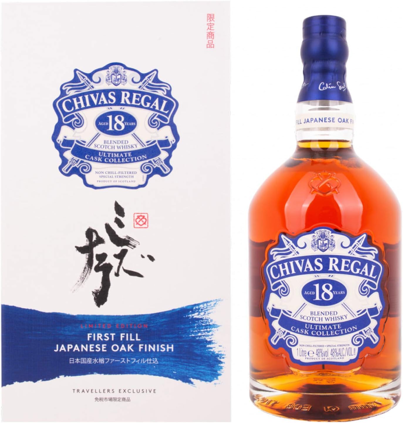 Chivas Regal 18 Years Old ULTIMATE CASK COLLECTION First Fill Japanese Oak Finish GB 48,00% 1 l.