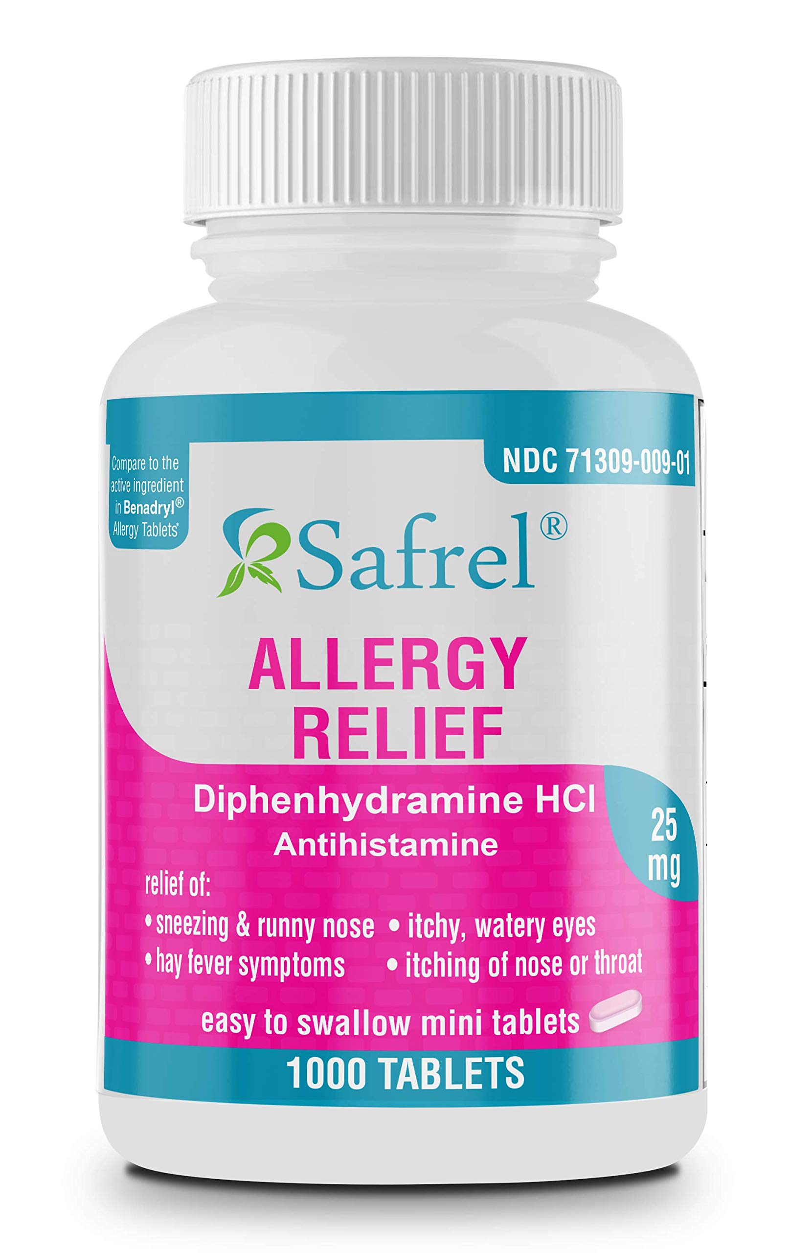 Buy Safrel Allergy Relief Medication Diphenhydramine HCl Caplets 25 mg