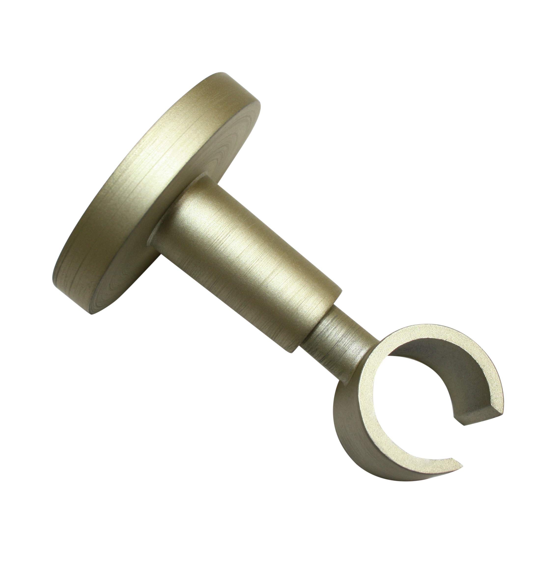 Gardinia Kira Series Ceiling Support for Curtain Rod, with Metal Mounting Plate, 1 Track, Open, Includes All Mounting Parts, Diameter 19 mm, Champagne