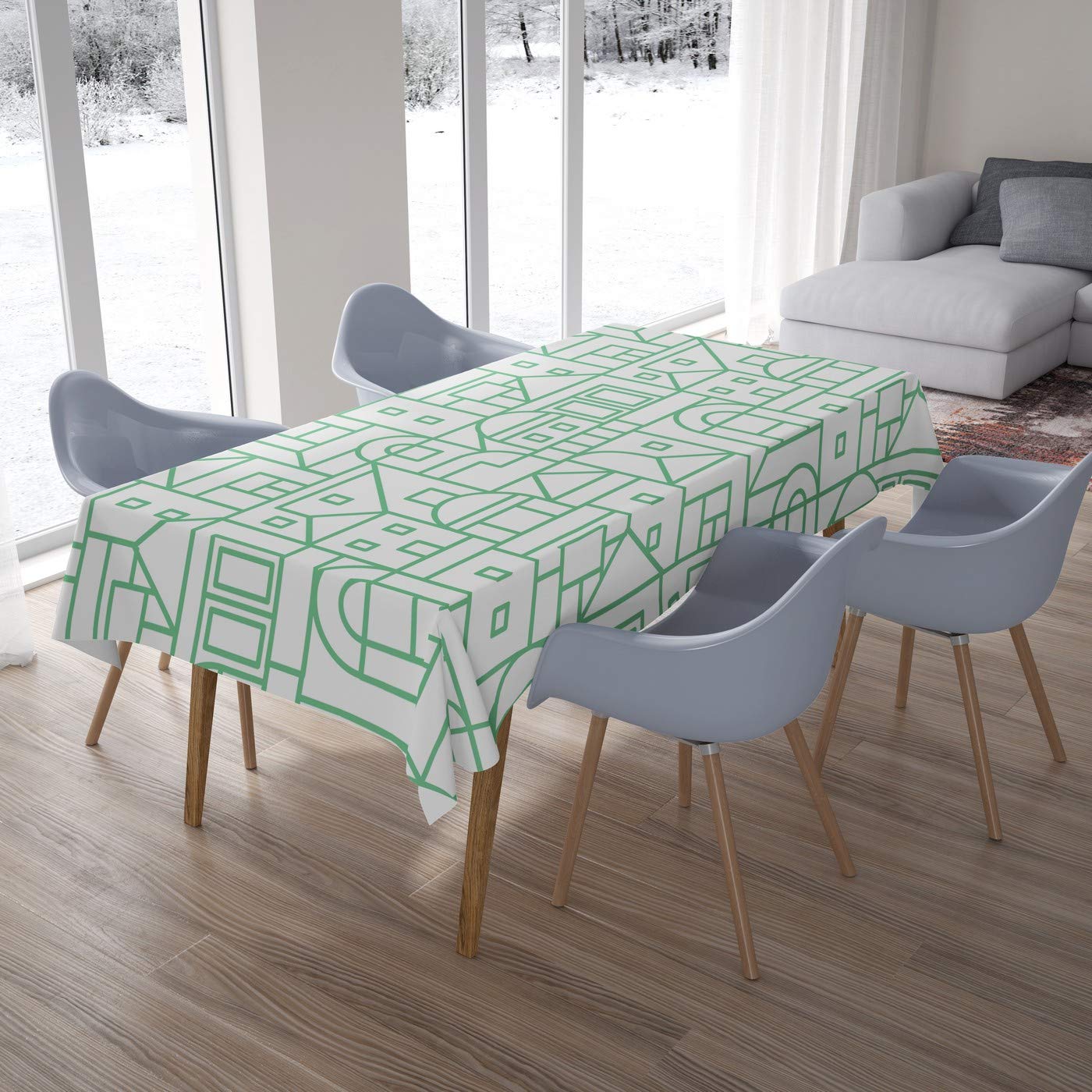 Bonamaison Kitchen Decoration, Tablecloth, 140cm x 200cm - Designed and Manufactured in Turkey