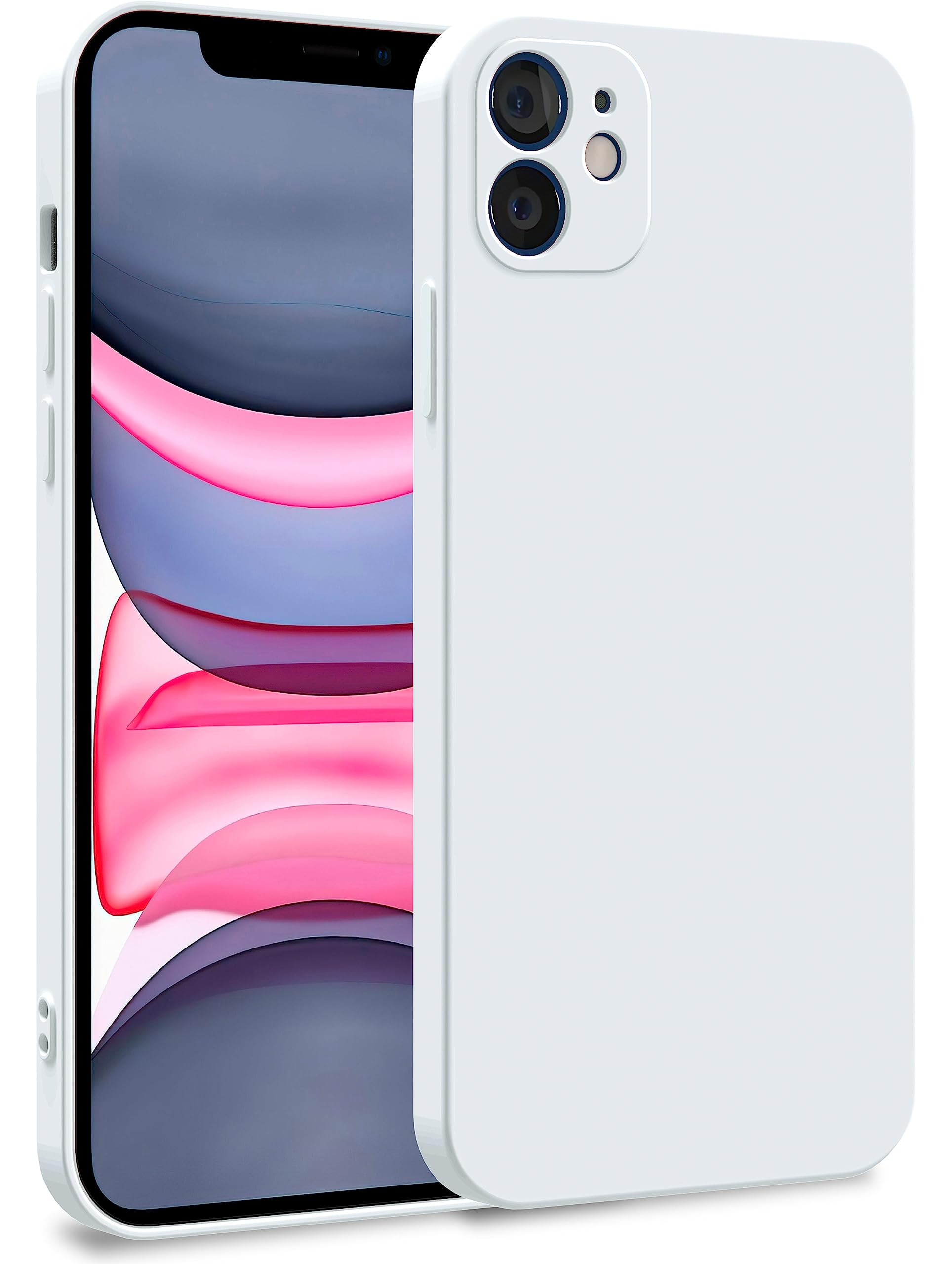 MyGadget TPU Case for iPhone 11 - Cover Dual Layer with Camera Protection | Inner Lining - Soft Touch Rubber & Anti-Scratch Shell White — image 1
