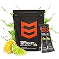 MTN OPS Hydrate Electrolytes Powder Drink Mix, 20 Single Serving On-The-Go Electrolyte Packs with Over 1000mg of Electrolytes per Serving, Lemon Lime