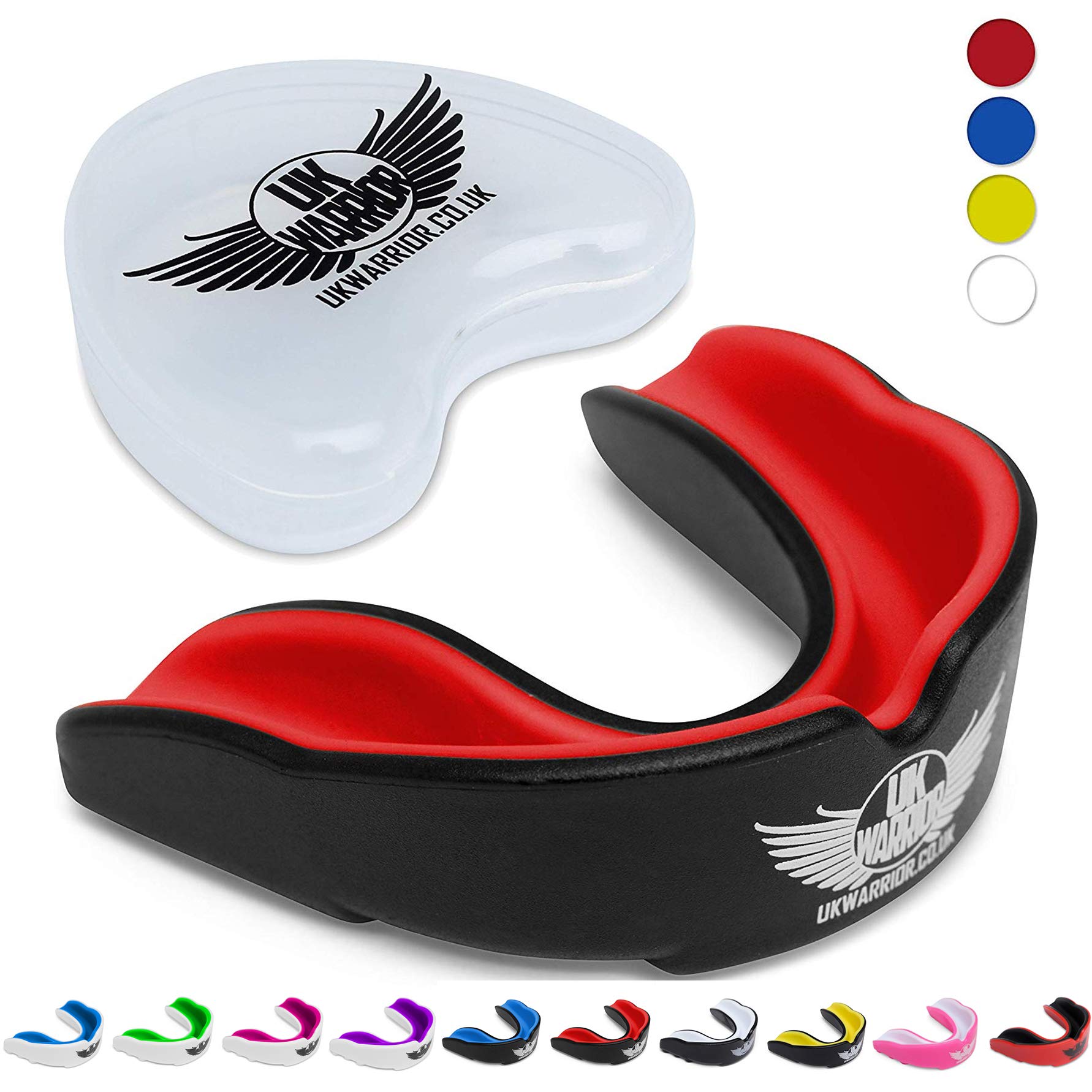 UK Warrior Gum Shield Mouth Guard Gum Guard Gumshield For Contact Sports, Rugby, Martial Arts UK Warrior Gum Shield Mouth Guard Gum Guard Gumshield For Contact Sports, Rugby, Martial Arts