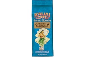 Kauai Coffee Whole Bean Coffee – Smooth, Non-Bitter Pure Arabica – Light Floral Notes & Bright Aroma – Grown on Hawaii's Largest Coffee Farm – Koloa Estate Medium Roast, 1 Pack of 10oz