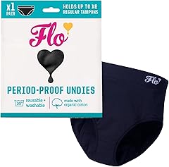 FLO Period underwear Heavy Flow, Organic Cotton Reusable + Washable Period Underwear