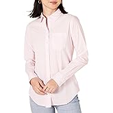 Amazon Essentials Women's Regular-Fit Long-Sleeve Button-Down Poplin Shirt