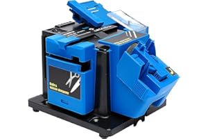 NAWESRVA Electric Drill Bit Sharpener, 3-in-1 Multifunction Electric Sharpening Machine for Knife, drill, Chisel, Scissor, 110V, Grinder with Adjustable Angles, 96W, 1350rpm, Compact Design