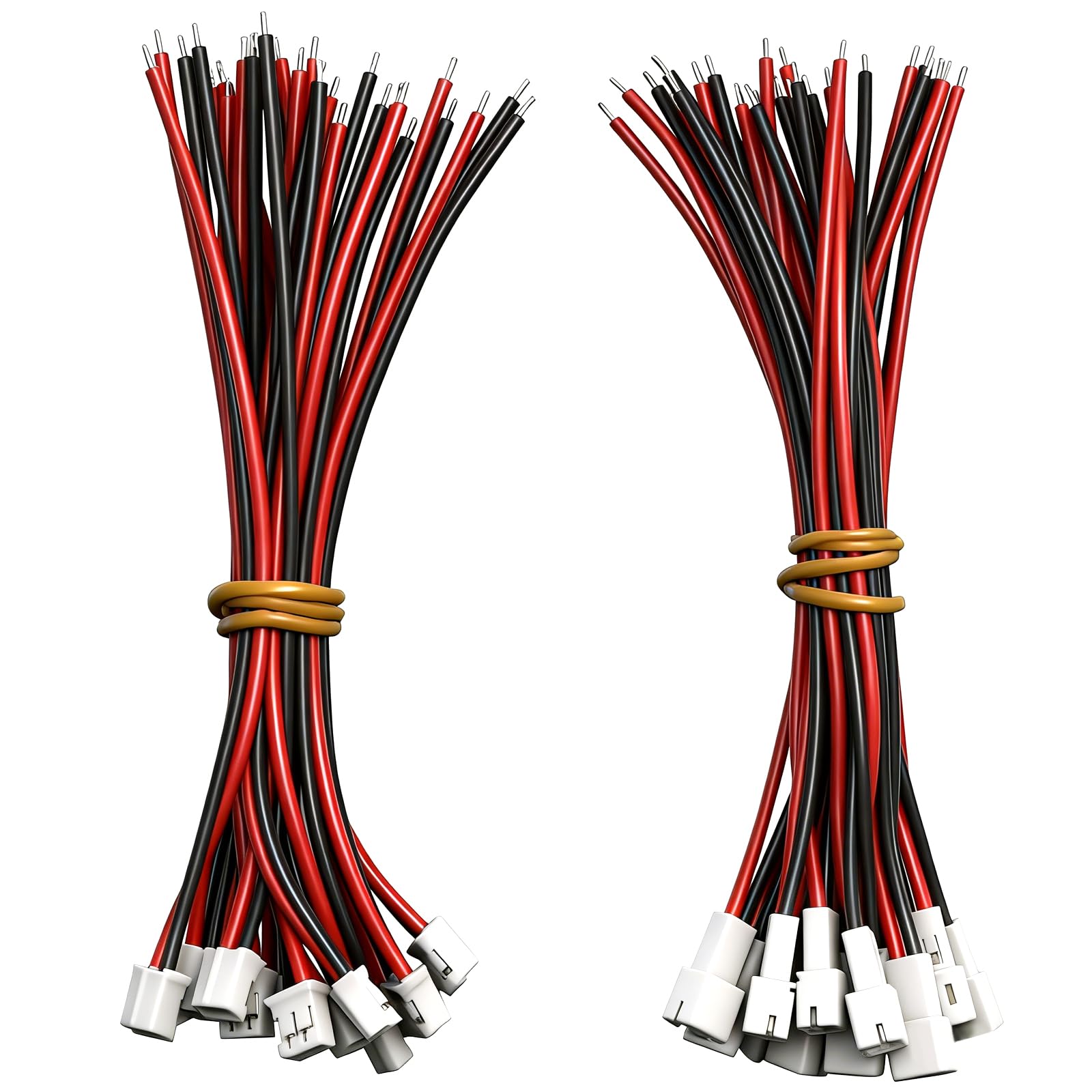 smseace 15 pairs 22AWG JST PH 2.0Male and Female connector 100mm Suitable for tiny whoop like JRC H36 H67 Upgrading Blade Inductrix, E010 E013, and KingKong Tiny drone JST-PH2.0-15