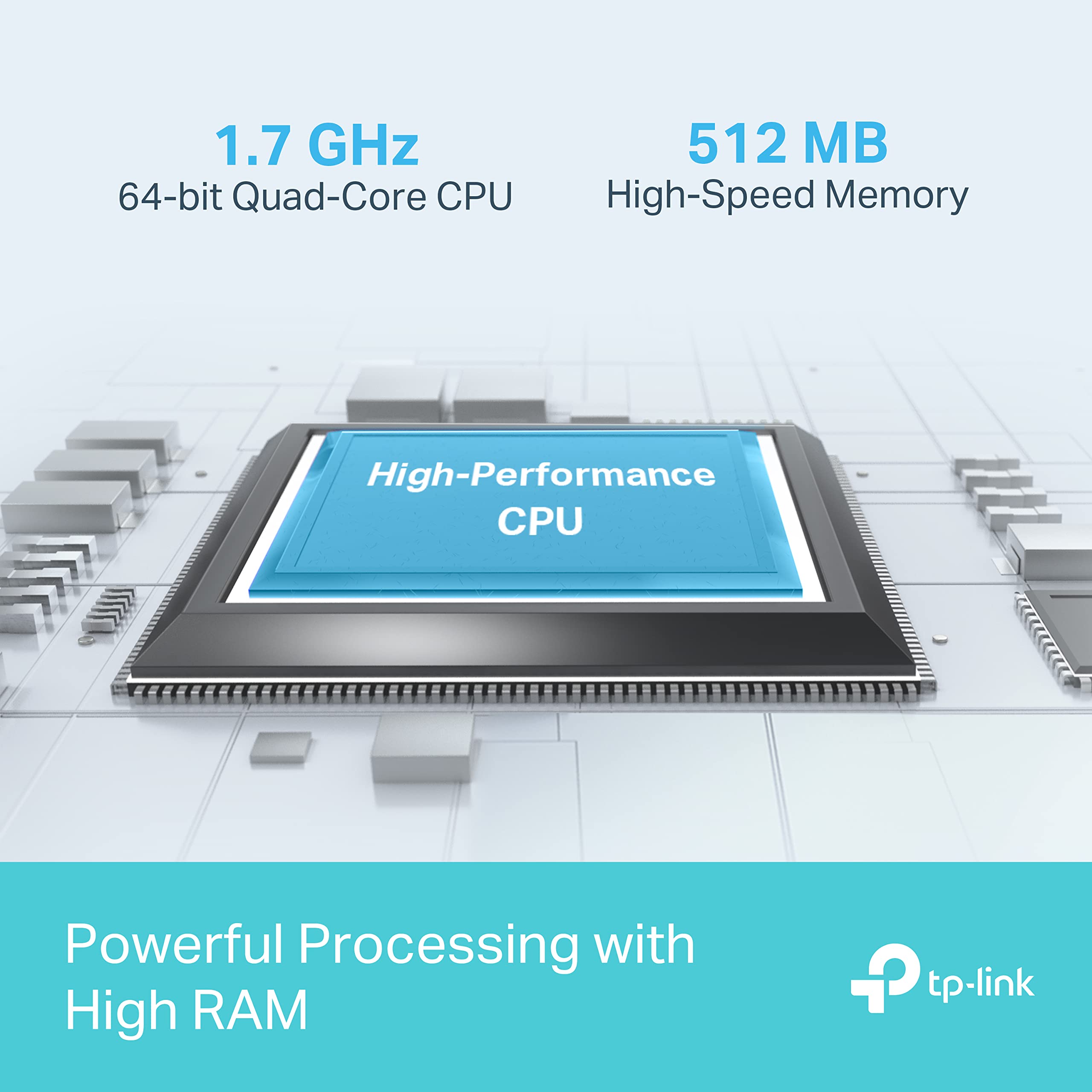 TP-Link Archer AXE75 AXE5400Mbps WiFi 6E Router Tri-Band, Gigabit Ethernet Ports, USB 3.0, WiFi Booster, 512MB RAM, OneMesh, WPA3, Ideal for Gaming, HomeShield, Compatible with Alexa