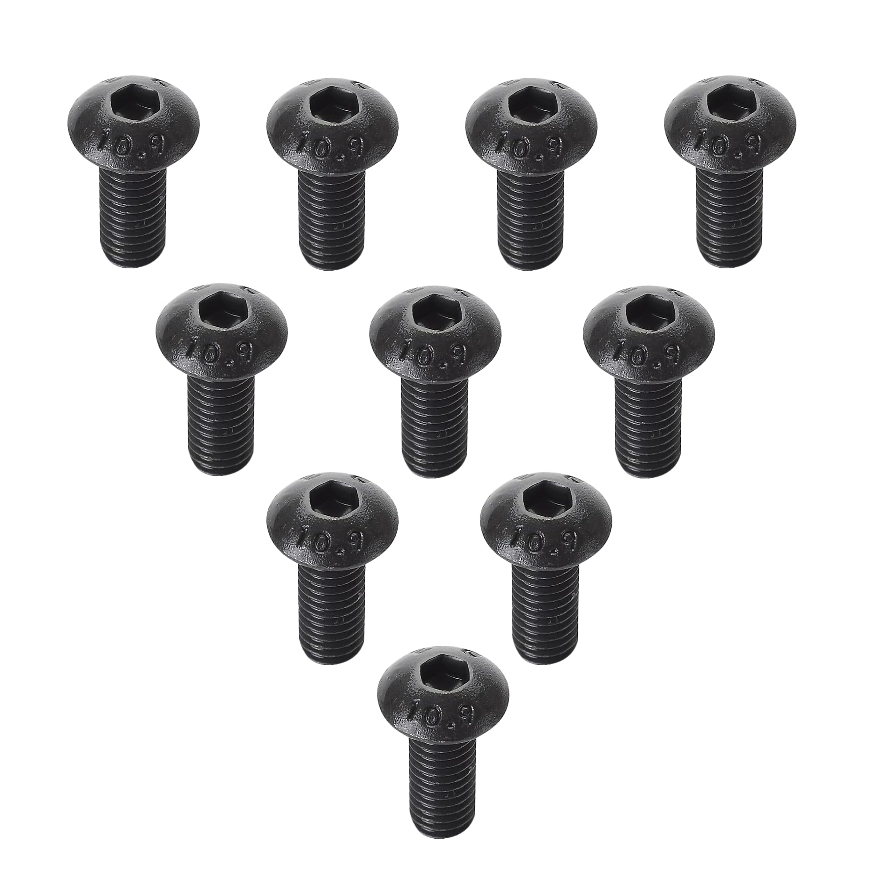 LEPEVNEY M8 x 12mm Alloy Steel Hex Socker Head Screws Thread Button Head Screw Bolt 10 Pcs