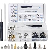 M.2 Screws, Motherboard Screw for Asus Gigabyte Asrock MSI Motherboards, Computer Screws for HDD, SSD, Fan, Power Supply, PC Case - PC Screws, M.2 Standoff and Screw