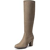 DREAM PAIRS Women's Chunky Heel Knee High Boots
