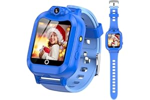 ASIUR Smart Watch for Kids Birthday Gifts Toys for 3-8 Year Old Smartwatch with 8 GB SD Card (Blue)