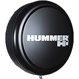 33" Rigid Tire Cover - (Hard Plastic Face & Fabric Vinyl Band) - Hummer H3 Logo