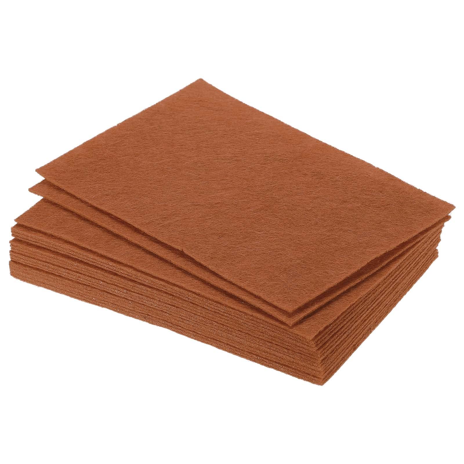 PATIKIL Soft Felt Sheets Fabric Craft Sheets Brown 6 Inch x 4 Inch for DIY, Hobby, Decoration Pack of 18