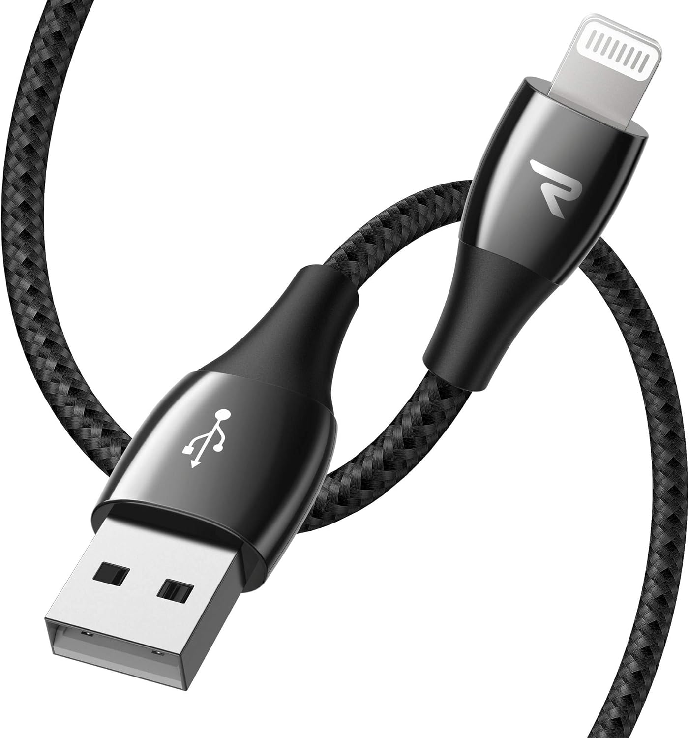 Rampow Câble iPhone 2m [Certifié MFi] Câble Lightning en Alliage de