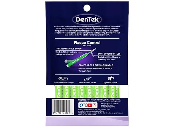 DENTEK EASY BRUSH CLEANERS EXTRA TIGHT SPACES 16 COUNT