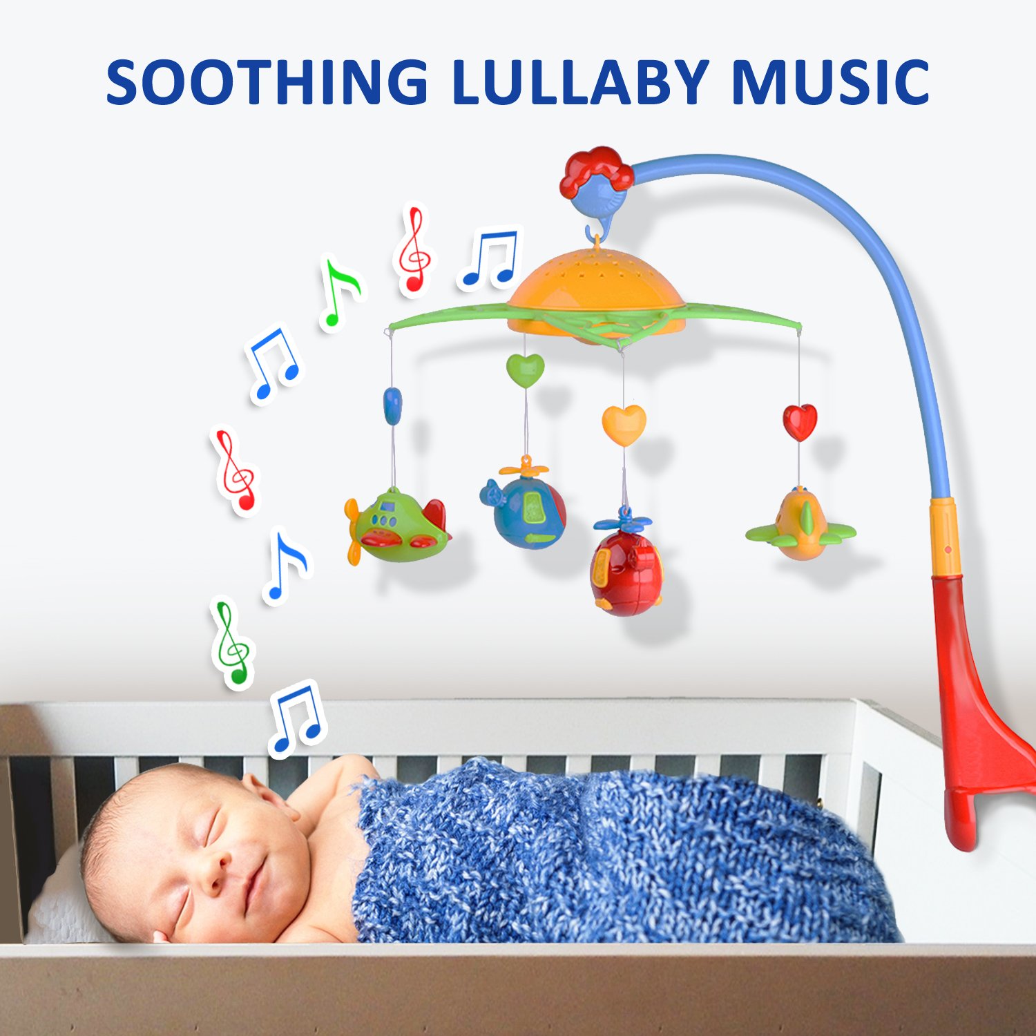 baby cot musical mobile