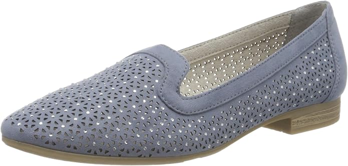 Amazon.com | Pavers Women's Loafers, Blue, 10 Wide | Shoes