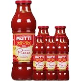 Mutti Tomato Passata Puree 24.5oz | 6 Pack | Italy&rsquo;s #1 Brand of Tomatoes | Glass Bottle Freshness | Base for Italian Cooking | Vegan &amp; Gluten Free | No Additives or Preservatives | Imported from Italy