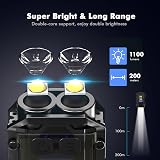 ETENTOUS LED Flashlight Torch 1100 Lumens USB-C Rechargeable Pocket Keychain view 2