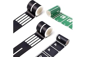 WALWAL Ruban adhésif pour chemin de fer pour voitures jouets et trains, parfait pour les enfants d'âge préscolaire et primair