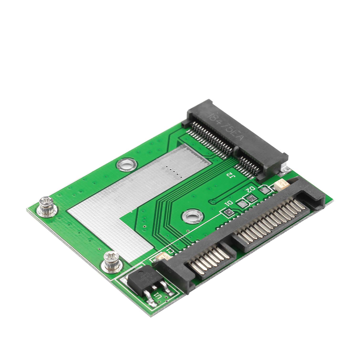 Futheda 50mm mSATA Mini PCIE SSD to SATA 2.5 inch Converter Adapter SATA3 Card Module Board Half Height (Solid State Disk)