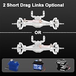 INJORA +4mm Diamond Axles with Lay Down Servo Mount